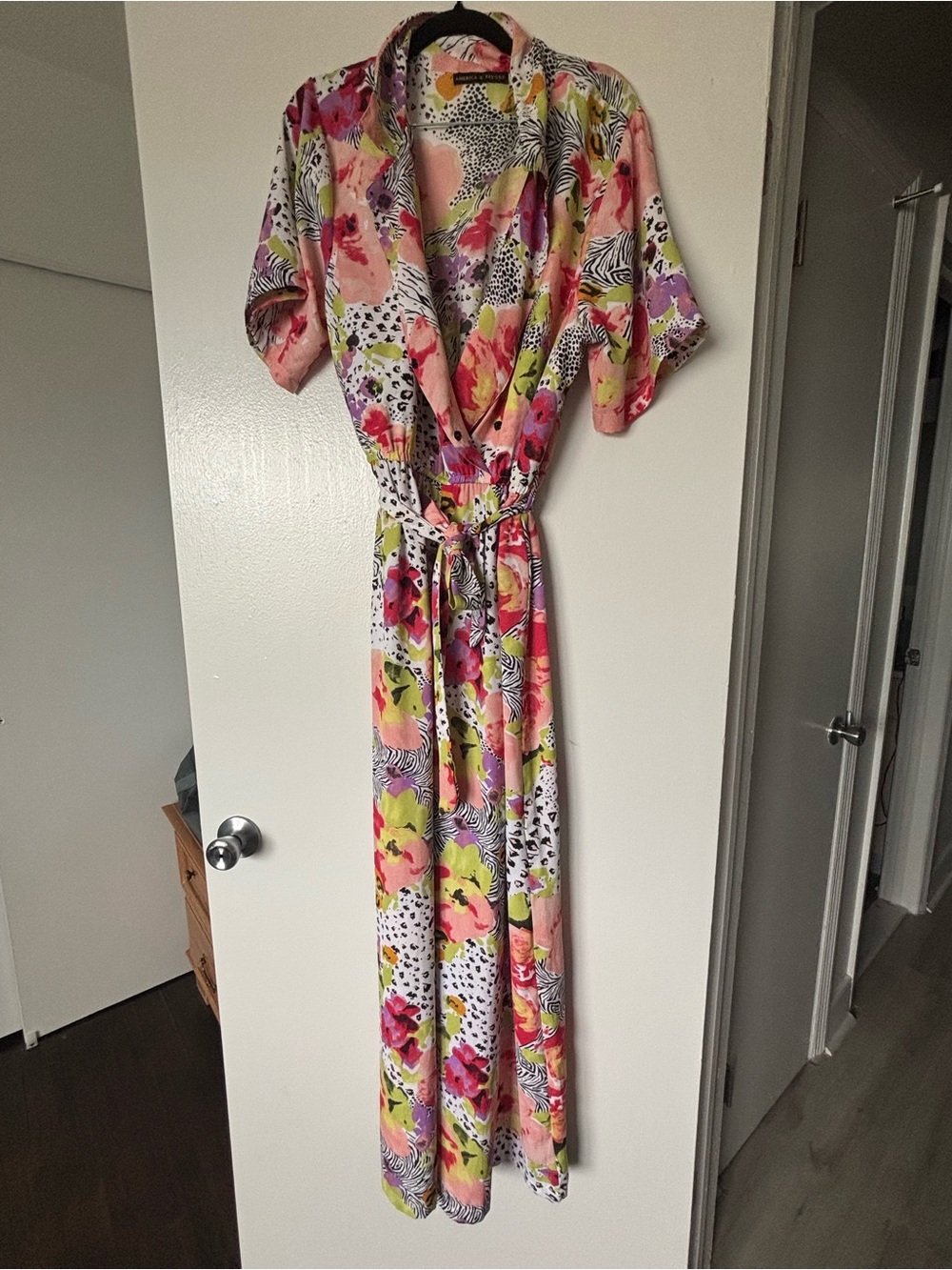 Floral Multi-Color Wrap Jumpsuit